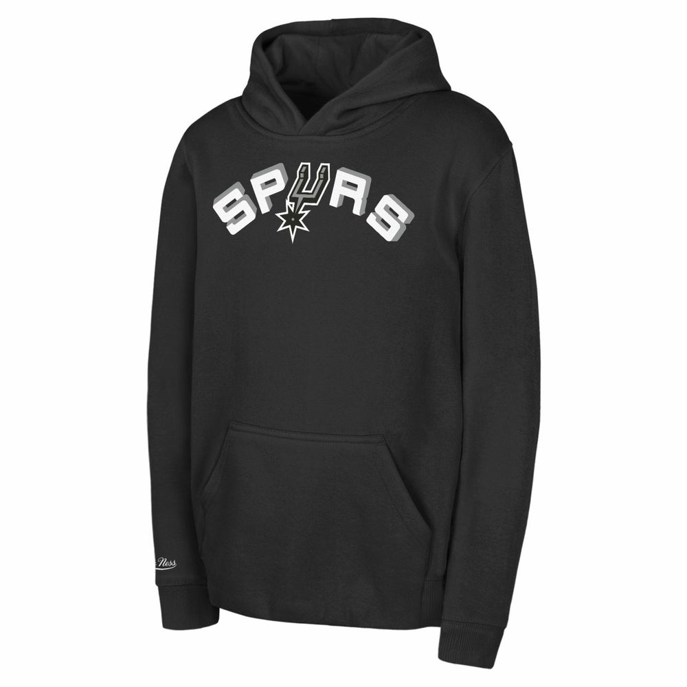 San Antonio Spurs Preschool Retro Logo Pullover Hoodie Black | Mitchell & Ness Near Me