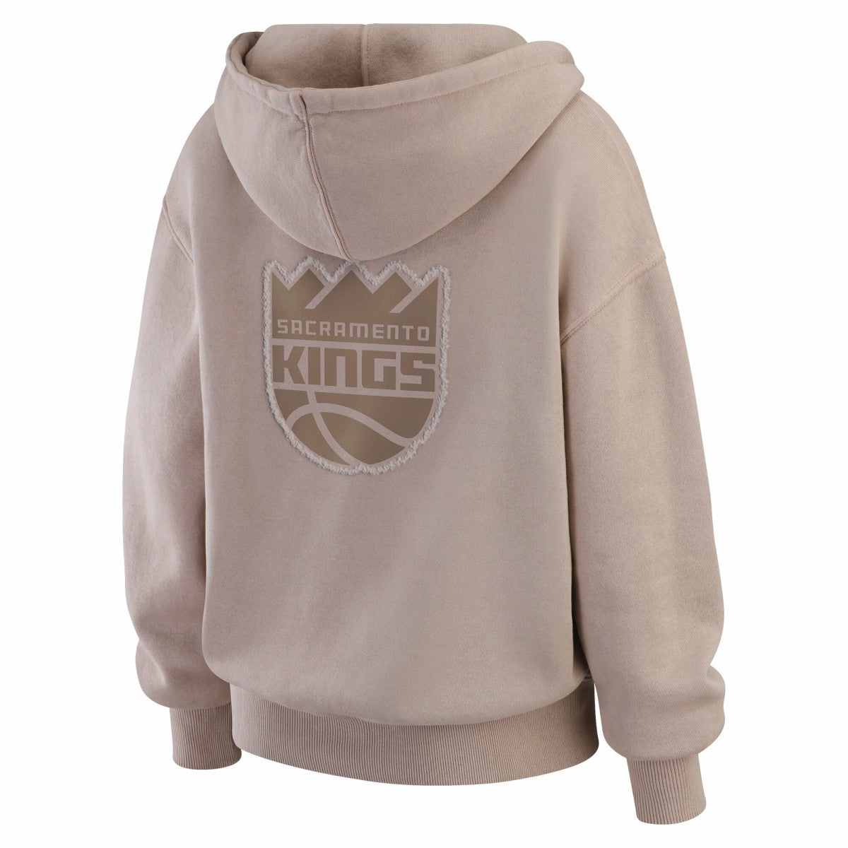 Sacramento Kings WEAR by Erin Andrews Women's Washed Pullover Crewdie Tan