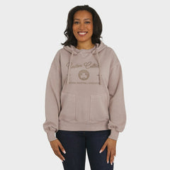 Boston Celtics WEAR by Erin Andrews Women's Washed Pullover Crewdie Tan