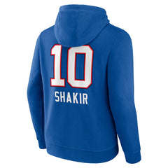 Khalil Shakir Buffalo Bills Team Wordmark Name & Number Pullover Hoodie Royal