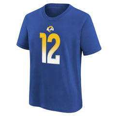 Nike Puka Nacua Los Angeles Rams Youth Player Name & Number T-Shirt Royal