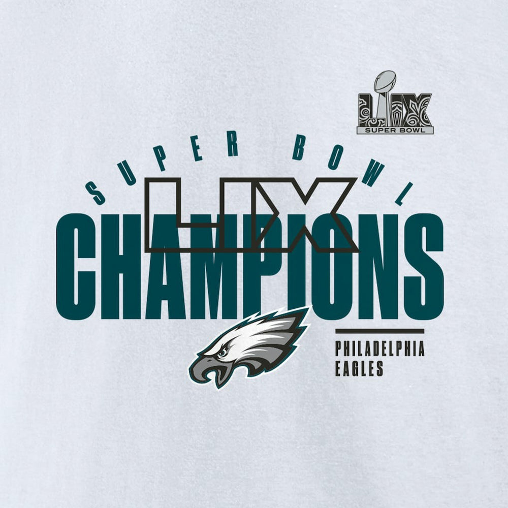 Fanatics Philadelphia Eagles Super Bowl LIX Champions Iconic Victory Fleece Sweatshirt White