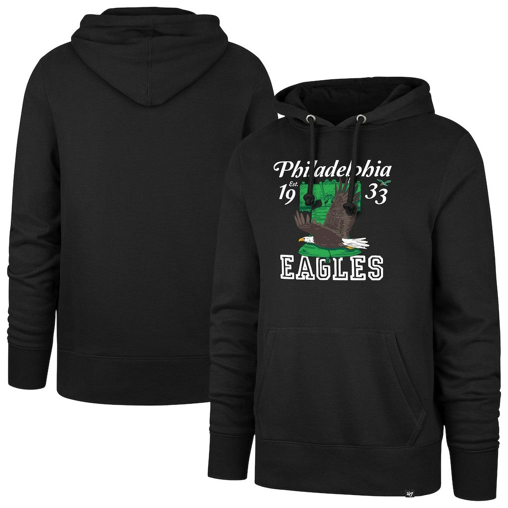 47 brand Philadelphia Eagles '47 Regional Headline Pullover Hoodie Black