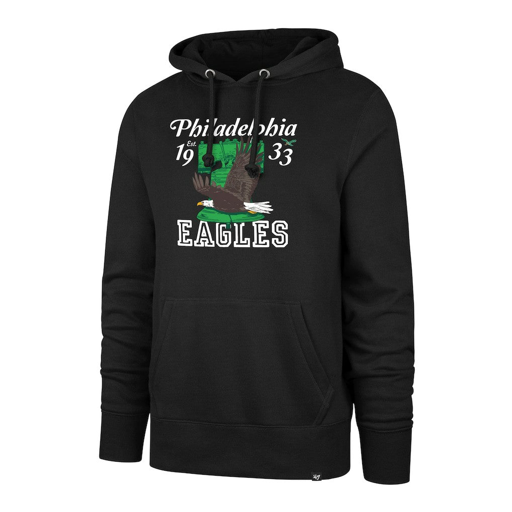 47 brand Philadelphia Eagles '47 Regional Headline Pullover Hoodie Black
