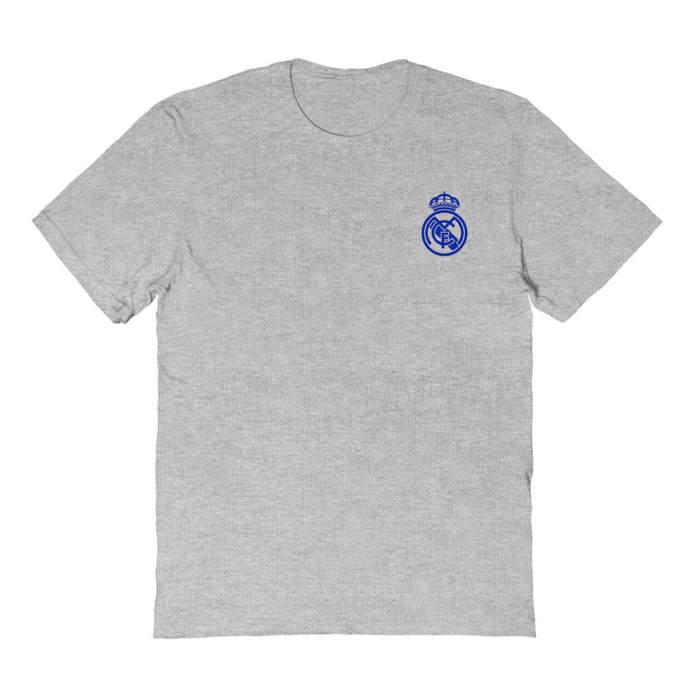Real Madrid Vive La Fete Women's Impressions Artwork T-Shirt Heather Gray