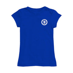 Chelsea Vive La Fete Girls Youth Color Badge Fitted T-Shirt Blue