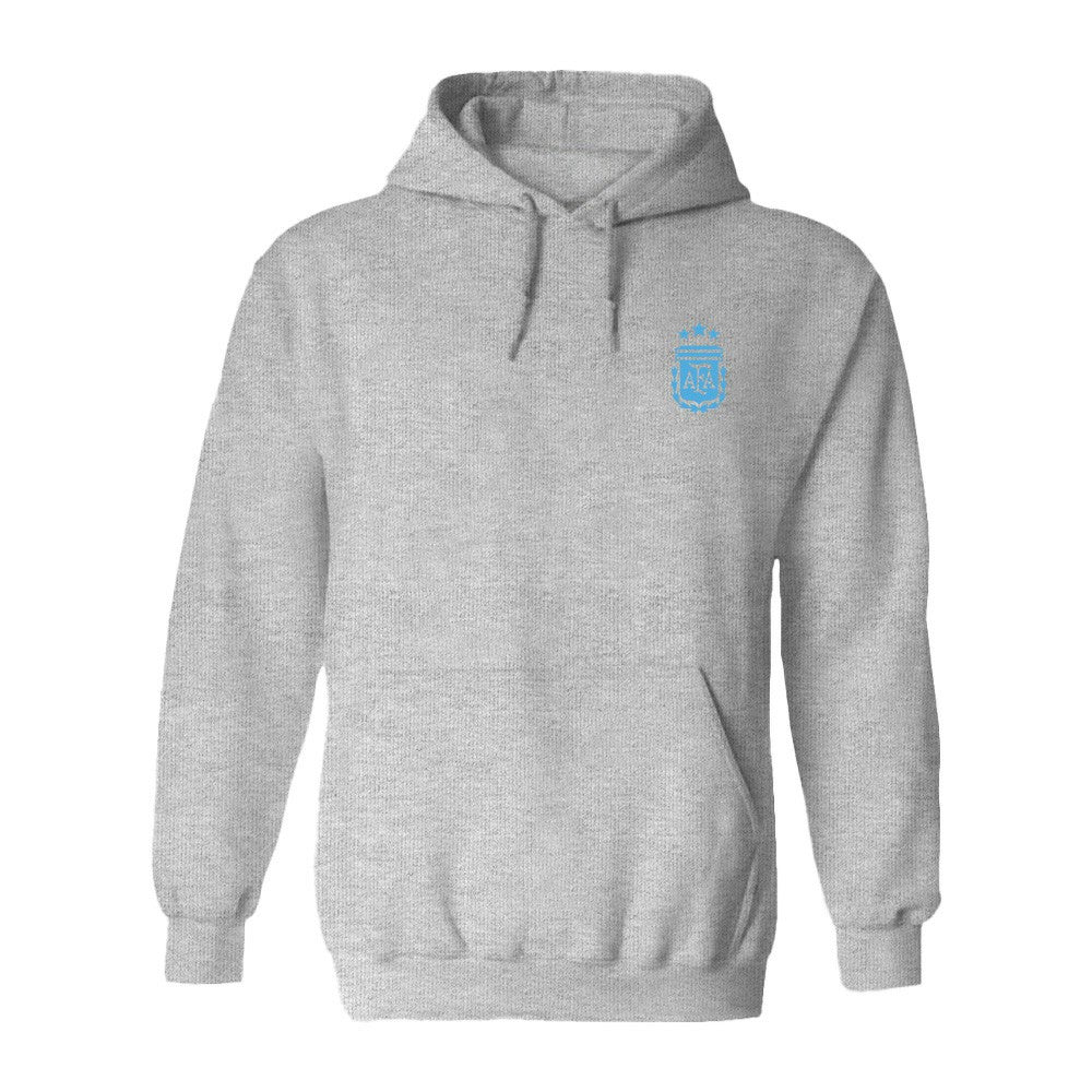 Argentina National Team Vive La Fete Women's Color Badge Pullover Hoodie Heather Gray