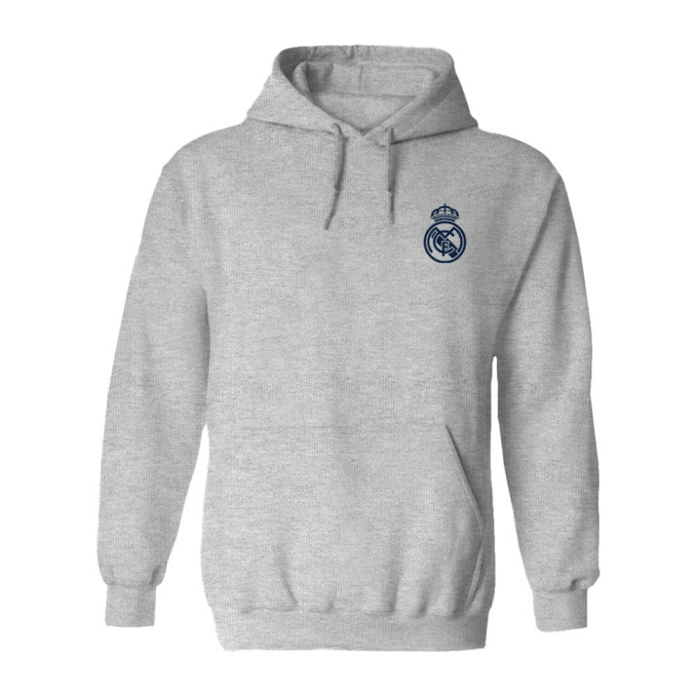 Real Madrid Vive La Fete Women's Color Badge Pullover Hoodie Heather Gray