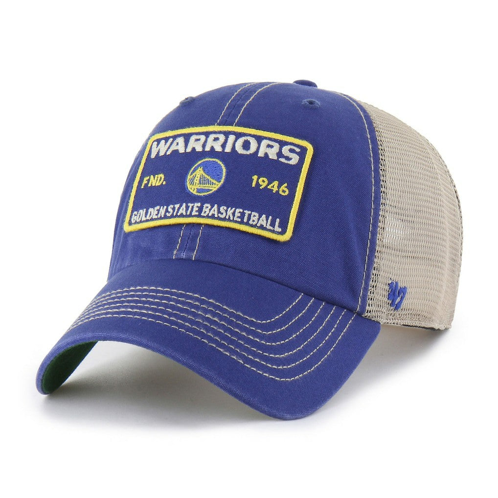 Golden State Warriors '47 Wabash Patch Clean Up Adjustable Hat for sale Royal/Tan | 47 brand Near Me