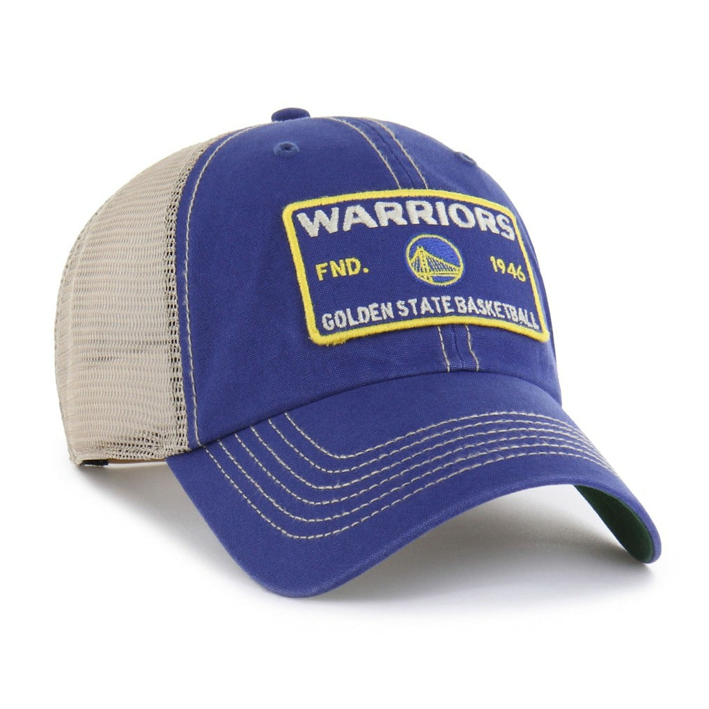 Golden State Warriors '47 Wabash Patch Clean Up Adjustable Hat for sale Royal/Tan | 47 brand Near Me