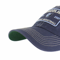 Memphis Grizzlies '47 Wabash Patch Clean Up Adjustable Hat Navy/Tan | 47 brand US