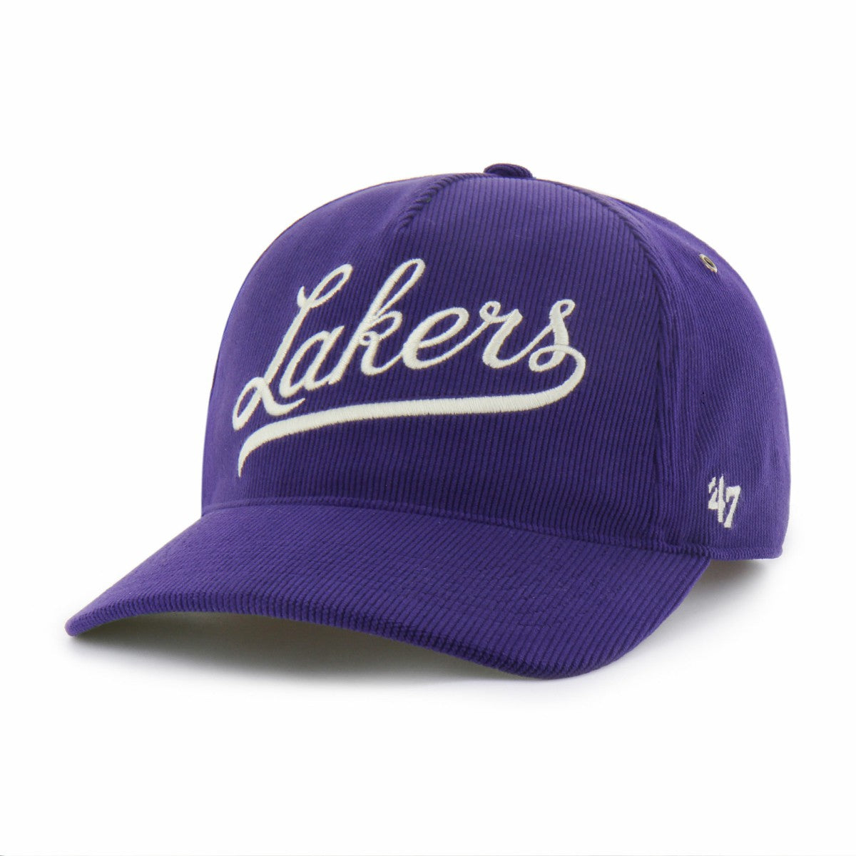 Los Angeles Lakers '47 Golden Age Relaxed Corduroy Hitch Adjustable Hat Purple | 47 brand outlet