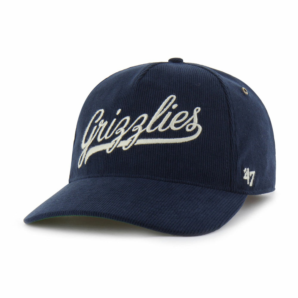 Memphis Grizzlies '47 Golden Age Relaxed Corduroy Hitch Adjustable Hat Navy | 47 brand outlet
