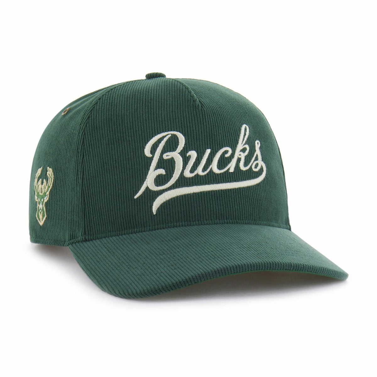 Milwaukee Bucks '47 Golden Age Relaxed Corduroy Hitch Adjustable Hat Hunter Green | 47 brand for sale