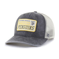 Pittsburgh Penguins '47 Canteen Pigment Dyed Patch Trucker Adjustable Hat - Charcoal - NHL 202801581