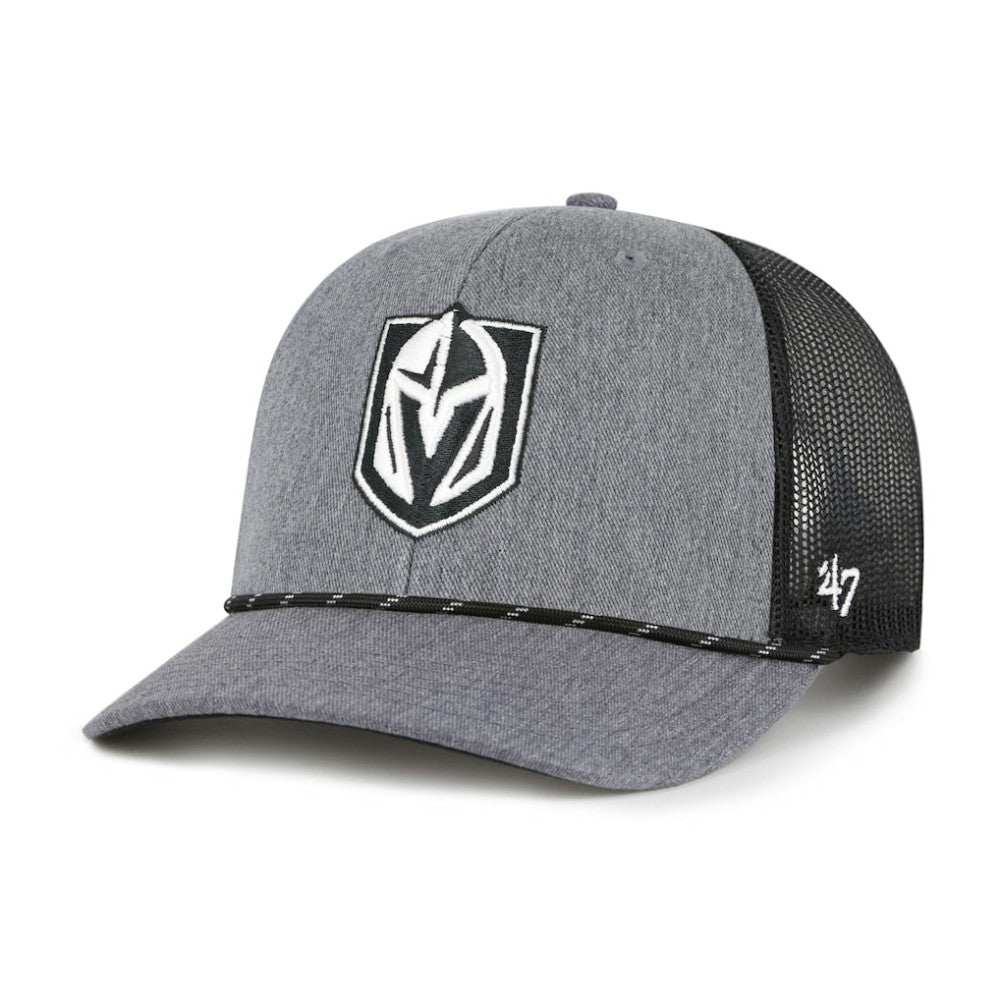 Vegas Golden Knights '47 Carbon Rope Trucker Adjustable Hat - Gray - NHL 202801594