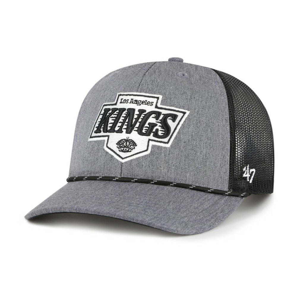 Los Angeles Kings '47 Carbon Rope Trucker Adjustable Hat - Gray - NHL 202801595