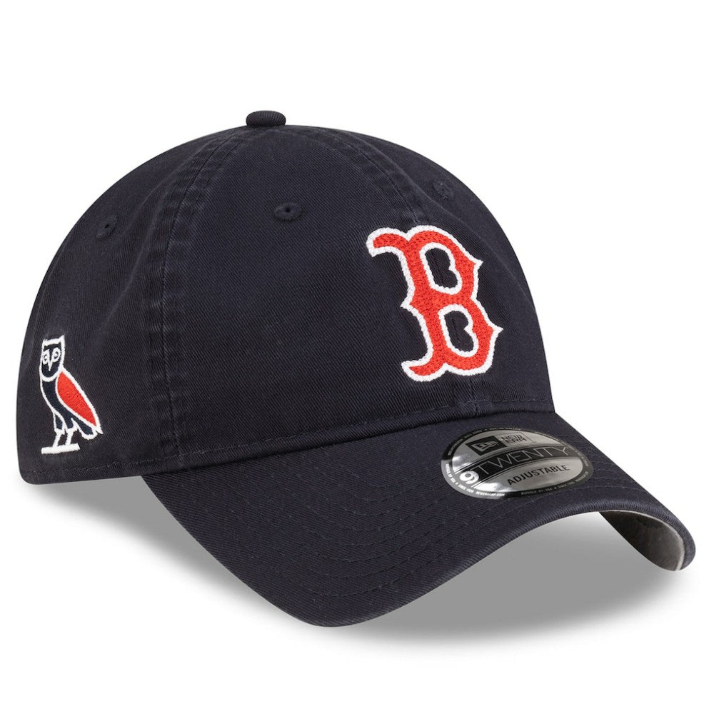 Boston Red Sox OVO x New Era Washed 9TWENTY Adjustable Hat - Navy - New Era Lifestyle