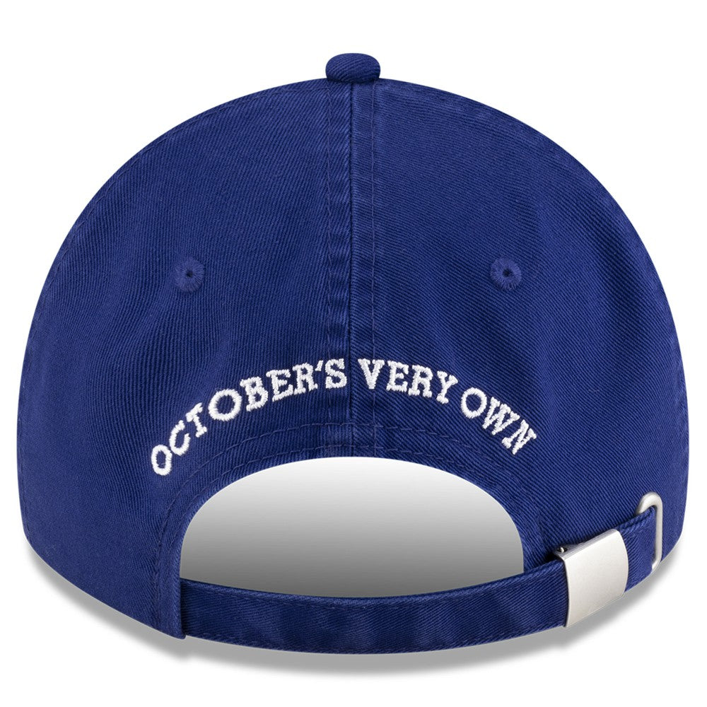 Los Angeles Dodgers OVO x New Era Washed 9TWENTY Adjustable Hat - Royal - New Era Discount