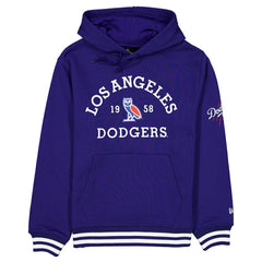 Los Angeles Dodgers OVO x New Era Heavyweight Fleece Hoodie - Royal - New Era Discount