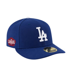 Los Angeles Dodgers New Era 2025 MLB World Tour: Tokyo Series Side Patch Low Profile 59FIFTY Fitted Hat - Royal - New Era Lifestyle