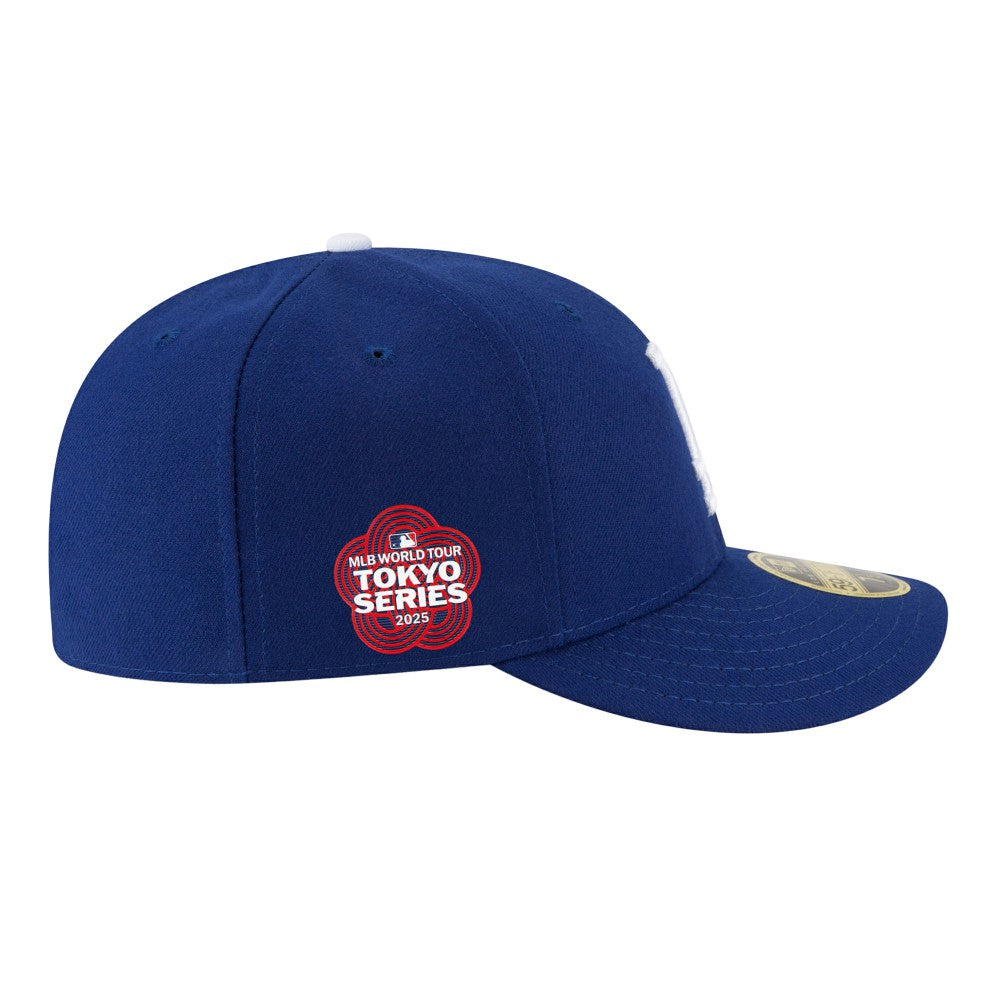 Los Angeles Dodgers New Era 2025 MLB World Tour: Tokyo Series Side Patch Low Profile 59FIFTY Fitted Hat - Royal - New Era Lifestyle