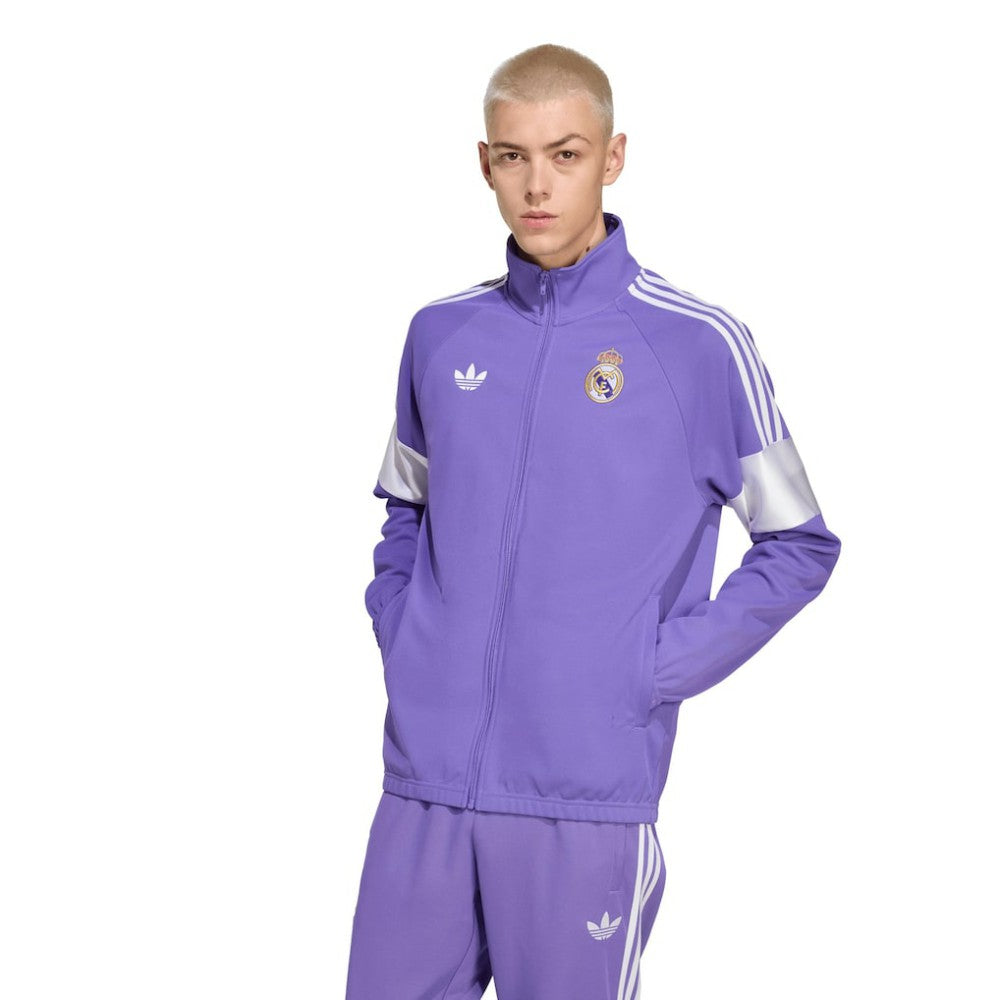 Real Madrid Lifestyler Full-Zip Track Jacket Purple - Adidas