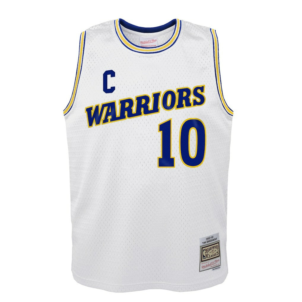 Tim Hardaway Golden State Warriors Youth 1990-91 Hardwood Classics Swingman Throwback Home Jersey for sale White | Mitchell & Ness Lifestyle
