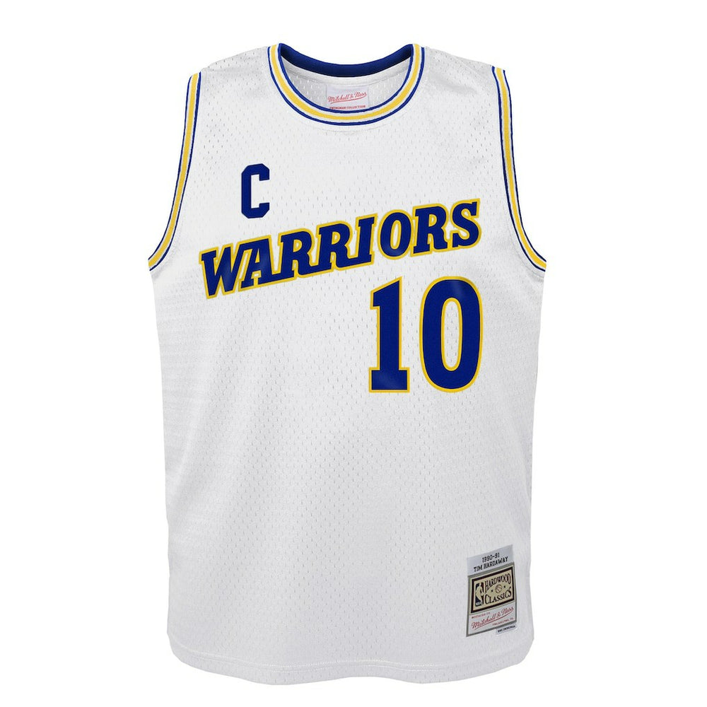 Tim Hardaway Golden State Warriors Youth 1990-91 Hardwood Classics Swingman Throwback Home Jersey for sale White | Mitchell & Ness Lifestyle