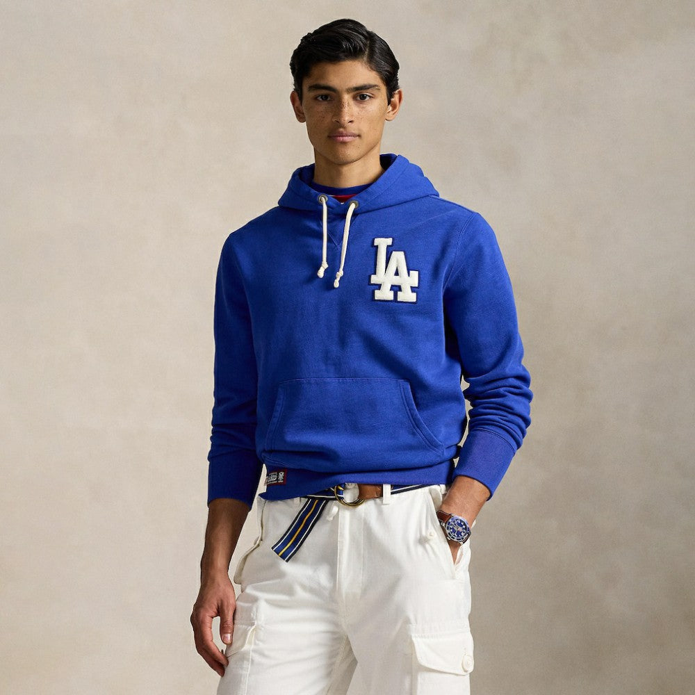 Dodgers Polo Ralph Lauren Fleece Hoodie - Royal - MLB Discount