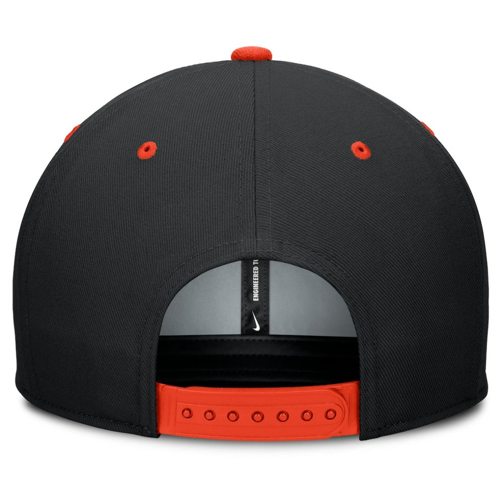 Baltimore Orioles Nike Cooperstown Collection Pro Dri-FIT Snapback Hat - Black/Orange - Nike Online
