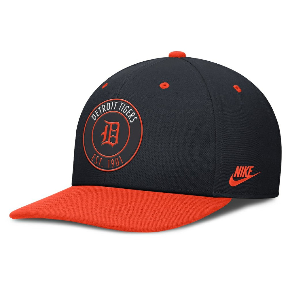 Detroit Tigers Nike Cooperstown Collection Pro Dri-FIT Snapback Hat - Navy/Orange - Nike Lifestyle