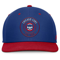 Chicago Cubs Nike Cooperstown Collection Pro Dri-FIT Snapback Hat - Royal/Red - Nike Online