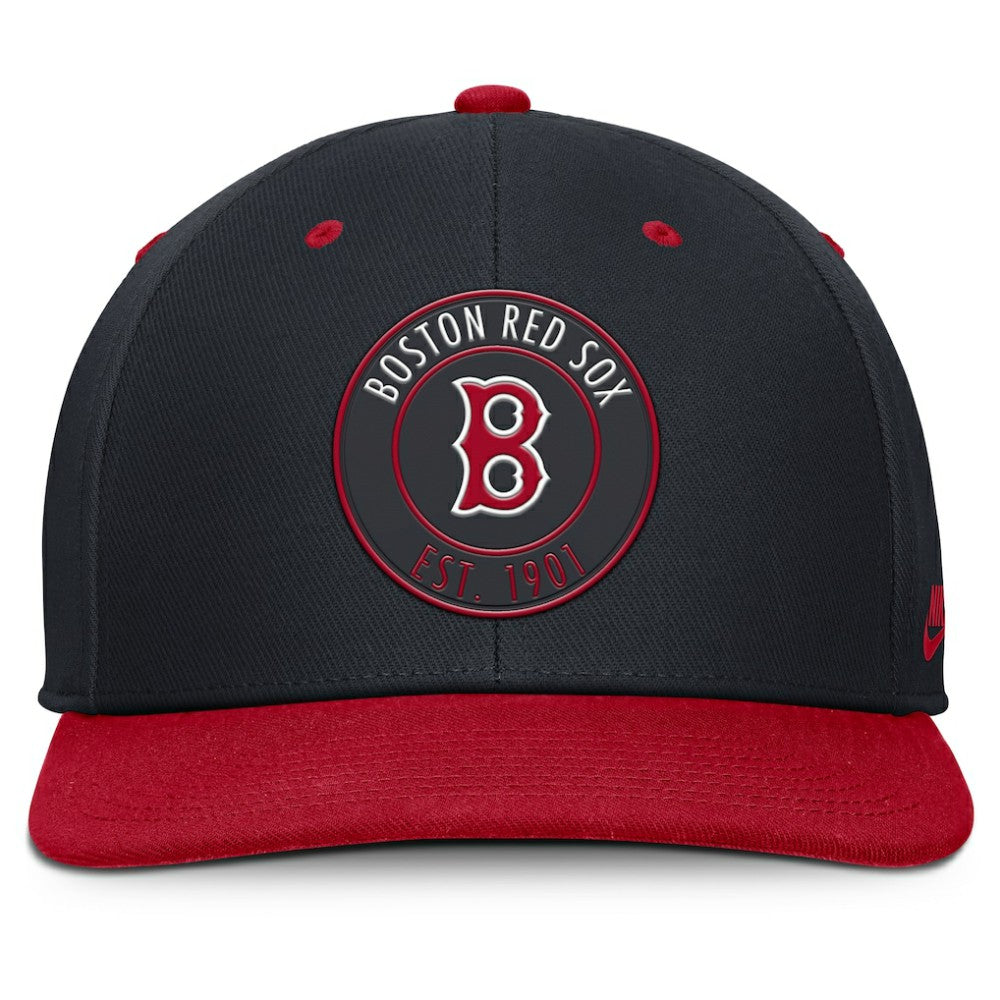 Boston Red Sox Nike Cooperstown Collection Pro Dri-FIT Snapback Hat - Navy/Red - Nike Sale