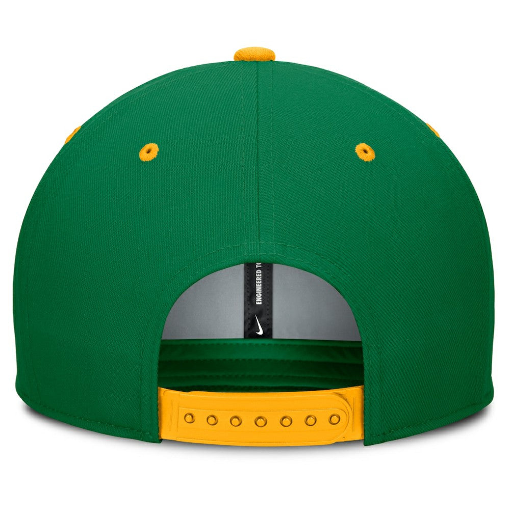 Athletics Nike Cooperstown Collection Pro Dri-FIT Snapback Hat - Green/Gold - Nike Sale