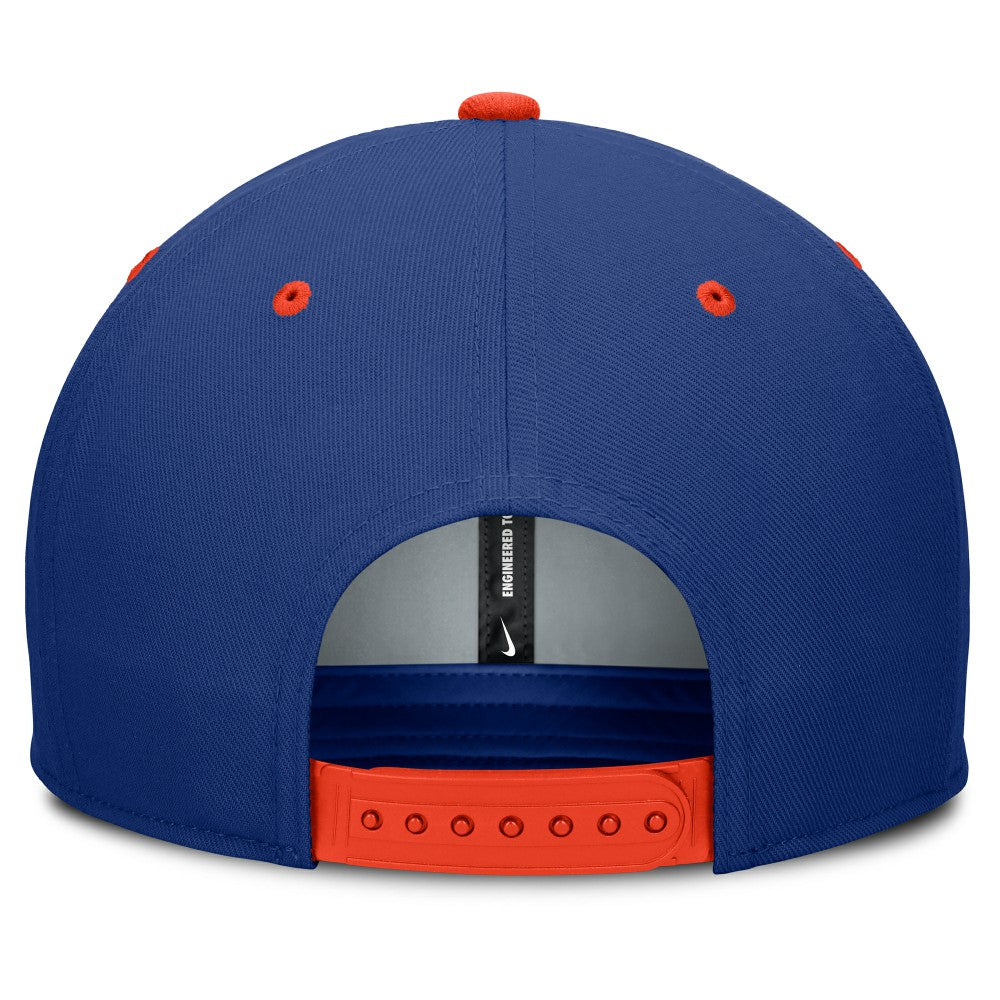 New York Mets Nike Cooperstown Collection Pro Dri-FIT Snapback Hat - Royal/Orange - Nike on Sale