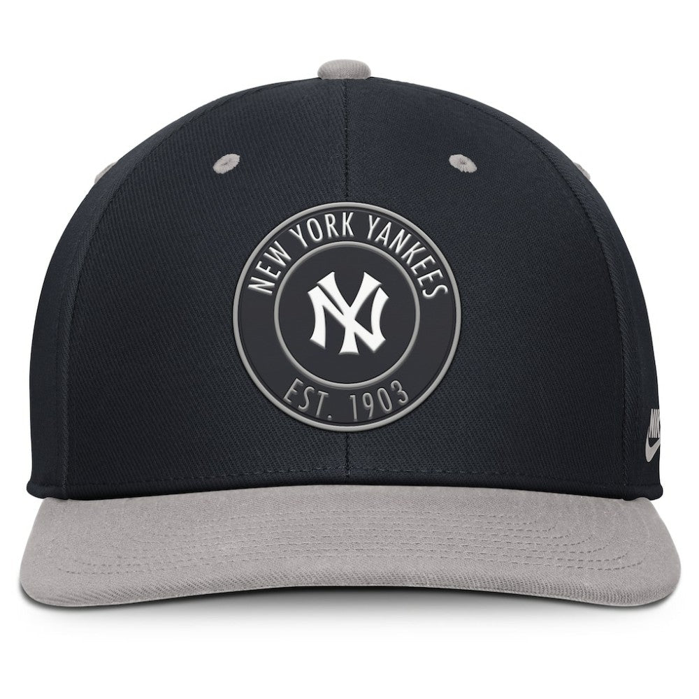 New York Yankees Nike Cooperstown Collection Pro Dri-FIT Snapback Hat - Navy/Gray - Nike Online