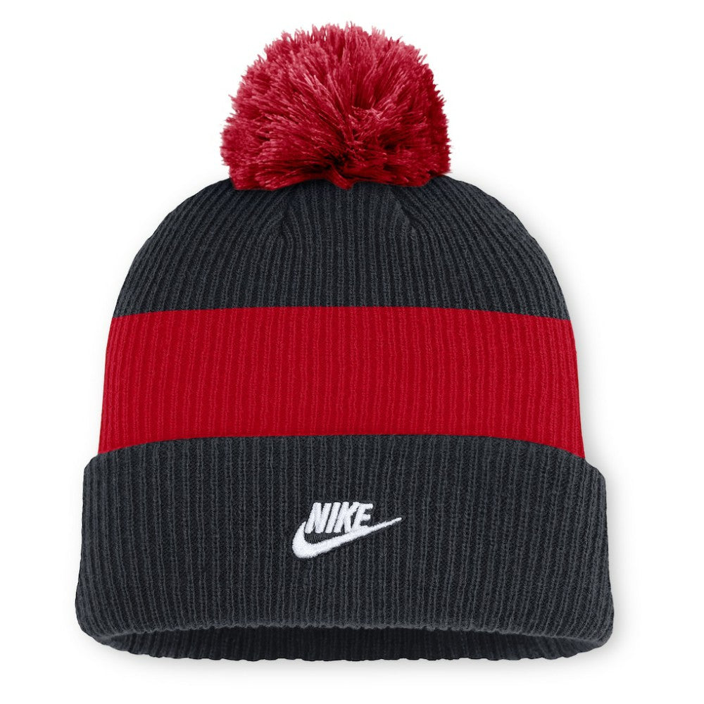 Chicago White Sox Nike Cooperstown Collection Peak Standard Cuffed Knit Hat with Pom - Navy/Red - Nike Lifestyle