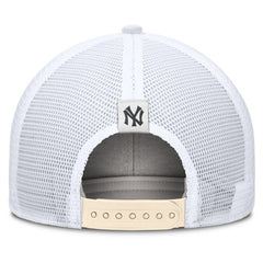 New York Yankees Nike Cooperstown Collection Dri-FIT Rise Trucker Adjustable Hat - Natural - Nike Lifestyle