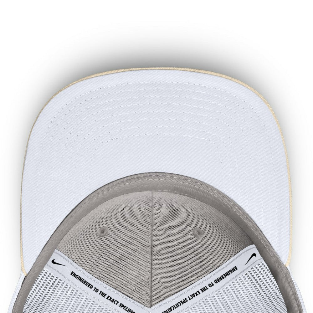 New York Yankees Nike Cooperstown Collection Dri-FIT Rise Trucker Adjustable Hat - Natural - Nike Lifestyle