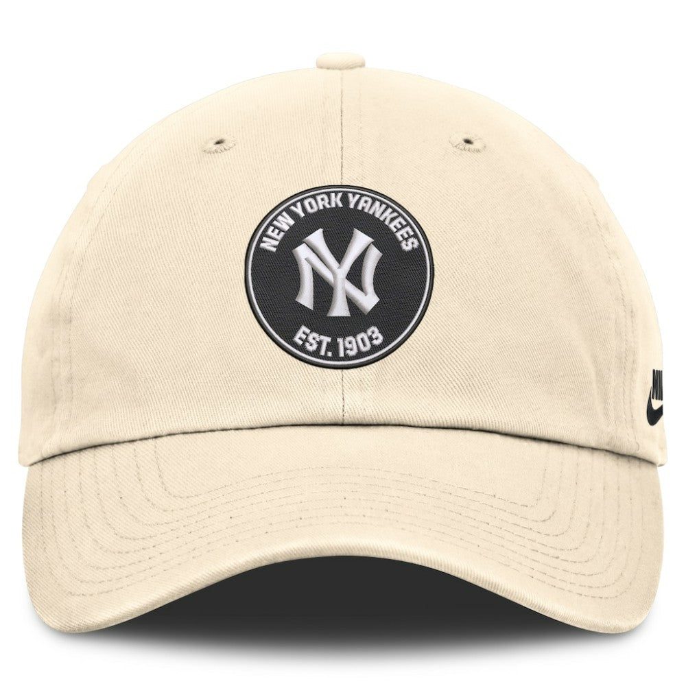 New York Yankees Nike Cooperstown Collection Club Adjustable Hat - Natural - Nike on Sale