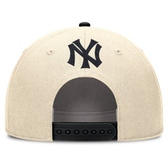 New York Yankees Nike Cooperstown Collection Rise Adjustable Hat - Natural/Black - Nike on Sale