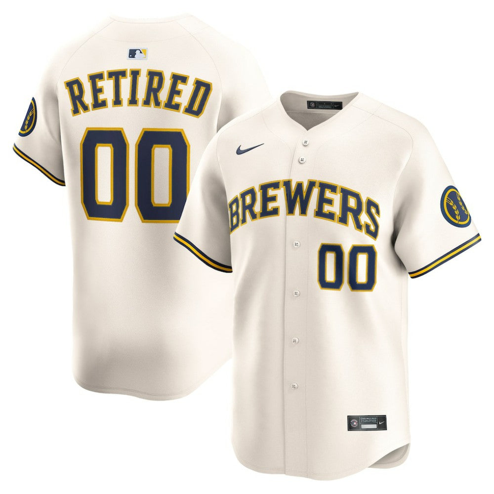 Milwaukee Brewers Nike Home Limited Pick-A-Player Retired Roster Jersey - Cream - Nike on Sale