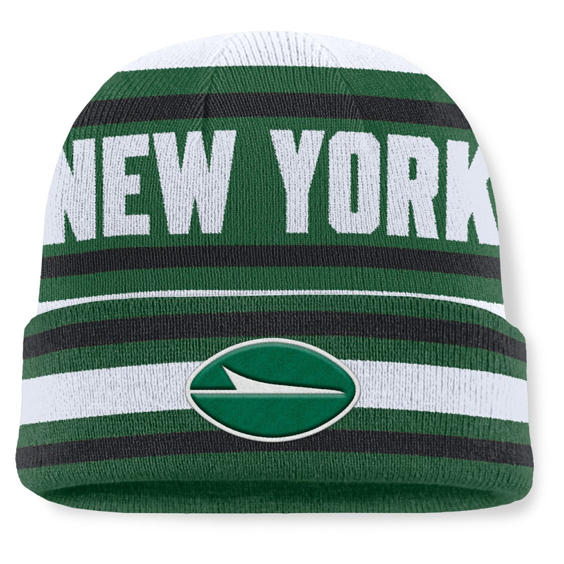 Fanatics New York Jets Center Cuffed Knit Hat Green