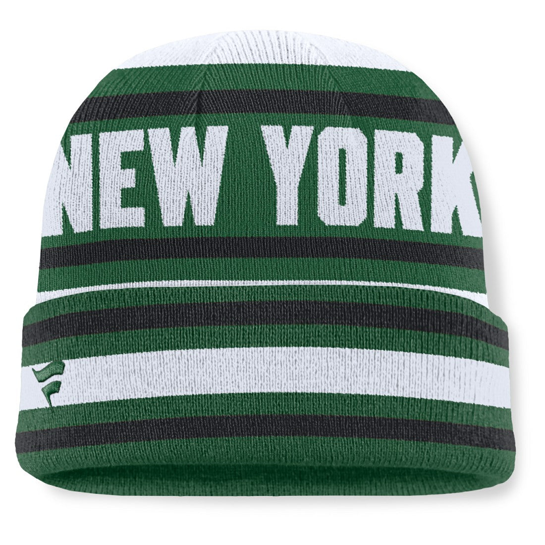 Fanatics New York Jets Center Cuffed Knit Hat Green
