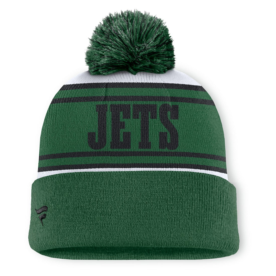 Fanatics New York Jets Center Cuffed Knit Hat with Pom Green