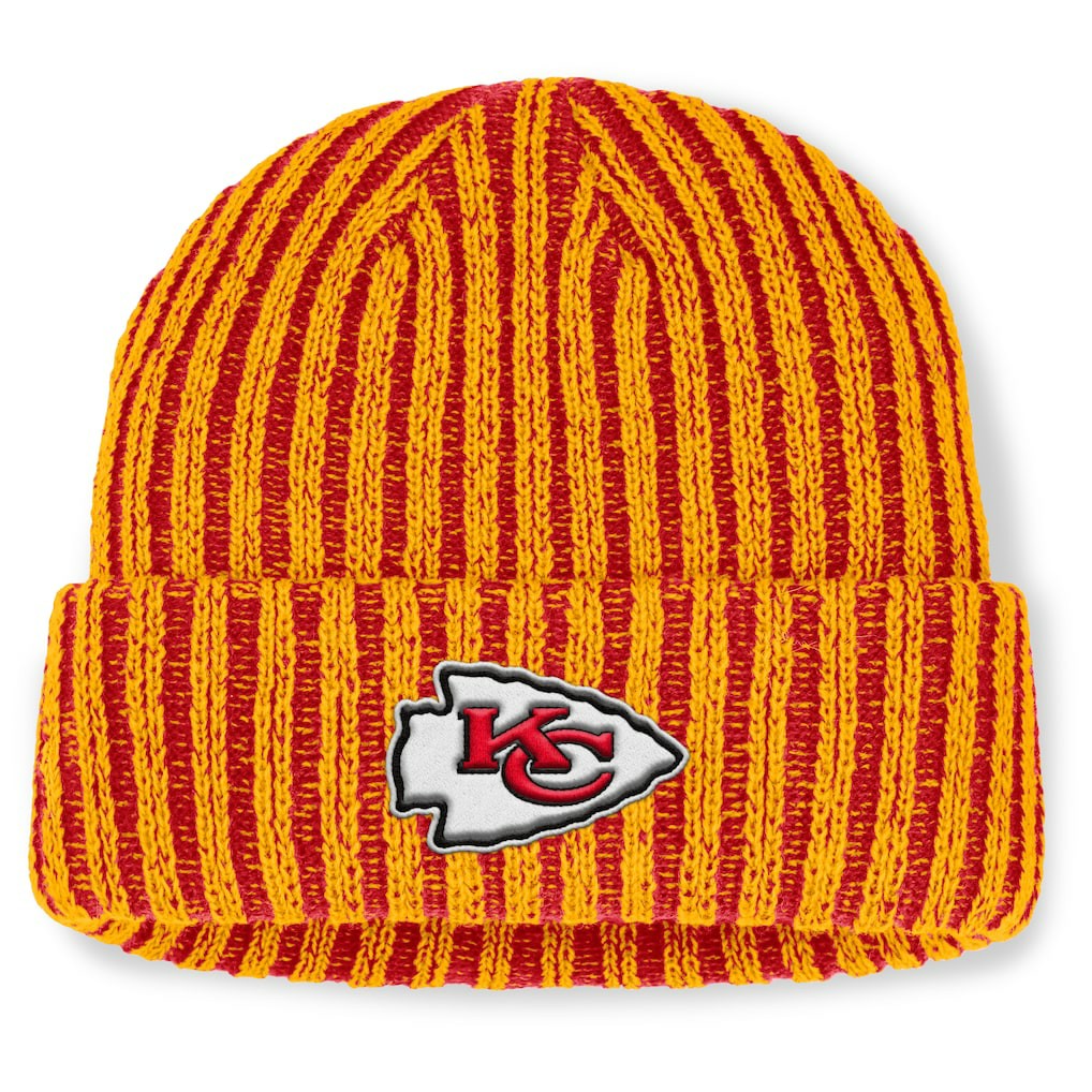 Fanatics Kansas City Chiefs Field Judge Cuffed Knit Hat Red/Gold