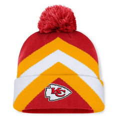 Fanatics Kansas City Chiefs Women's Cornerback Cuffed Knit Hat with Pom Red