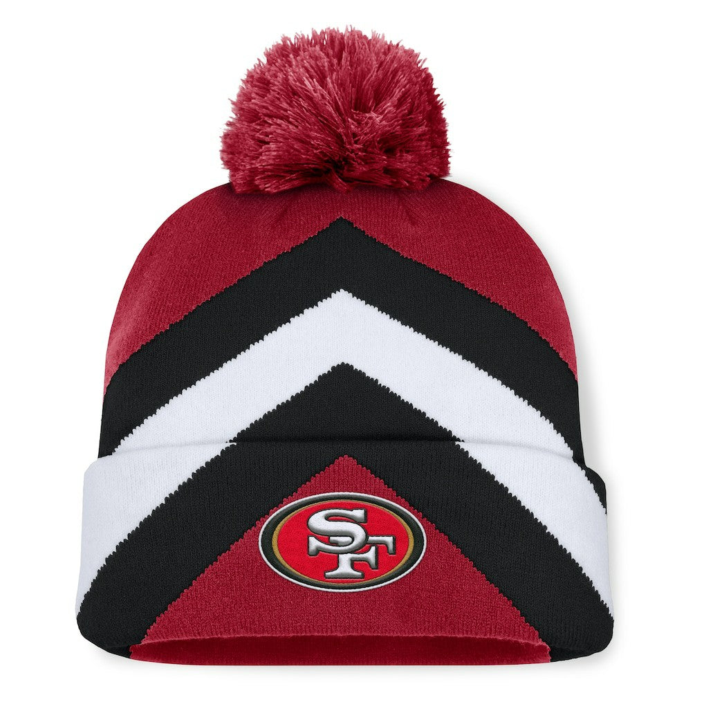 Fanatics San Francisco 49ers Women's Cornerback Cuffed Knit Hat with Pom Scarlet