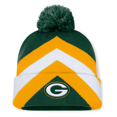 Fanatics Green Bay Packers Women's Cornerback Cuffed Knit Hat with Pom Green